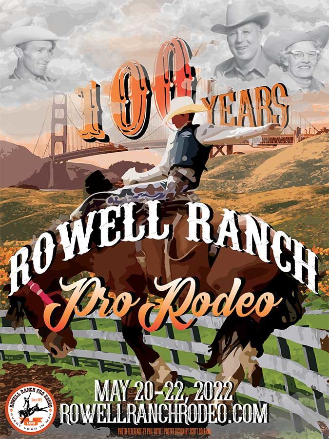 Rowel Ranch Rodeo poster 2022